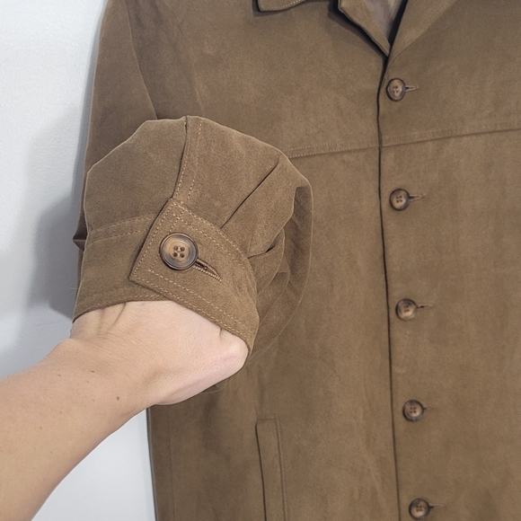 Vintage Men's Copper Brown Preppy Button Down Pocketa Blazer Academia Coat Small - Picture 2 of 11